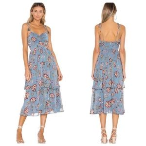 NWT Tularose Jay Dress - Dust Blue Floral
